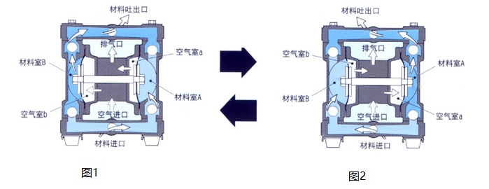 DBY不銹鋼電動隔膜泵-工作原理結構圖