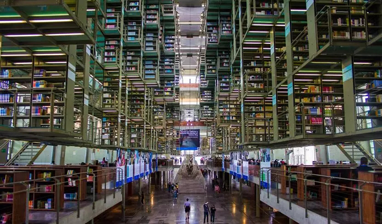 天堂之境处处可见图书馆的模样